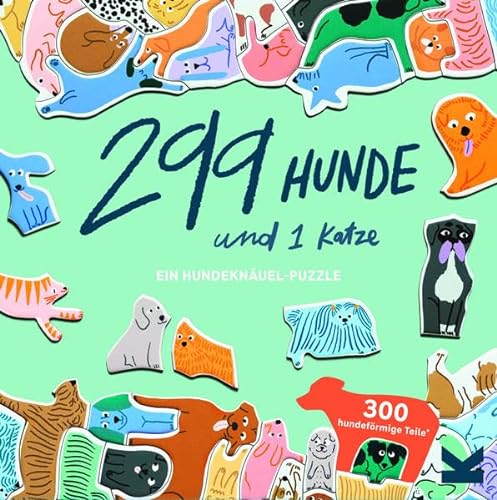 299 Hunde und 1 Katze. Ein Hundeknäuel-Puzzle